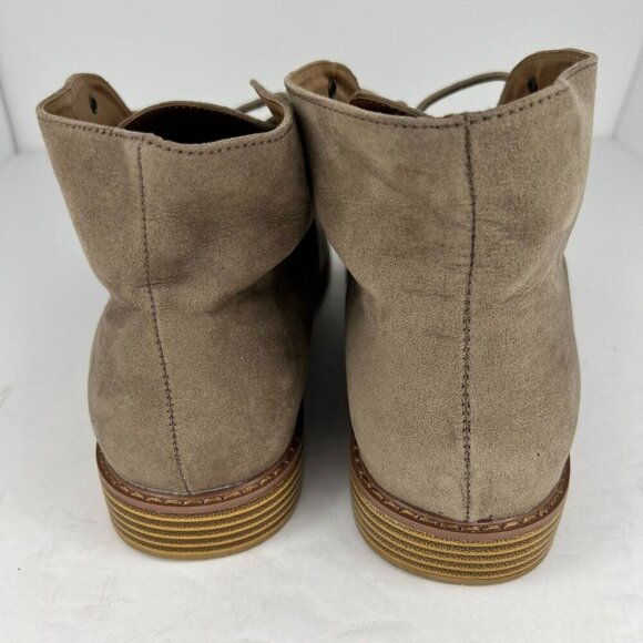 Old Navy Mens Brown Desert Lace Up Suede Ankle Bootie Size 12 Chukka Boots - Picture 4 of 9